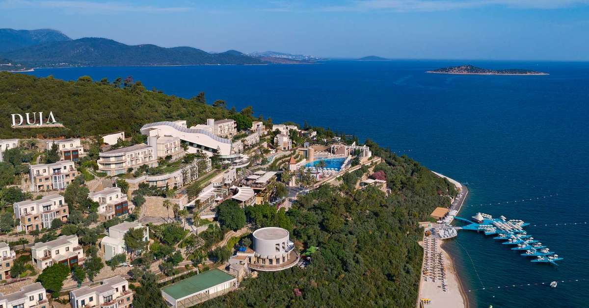 Een foto van de buitenkant van Duja Bodrum Hotel