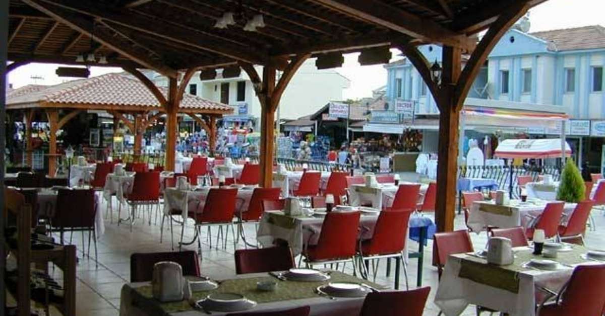 Ein Foto von den Einrichtungen im Marcan Beach Hotel