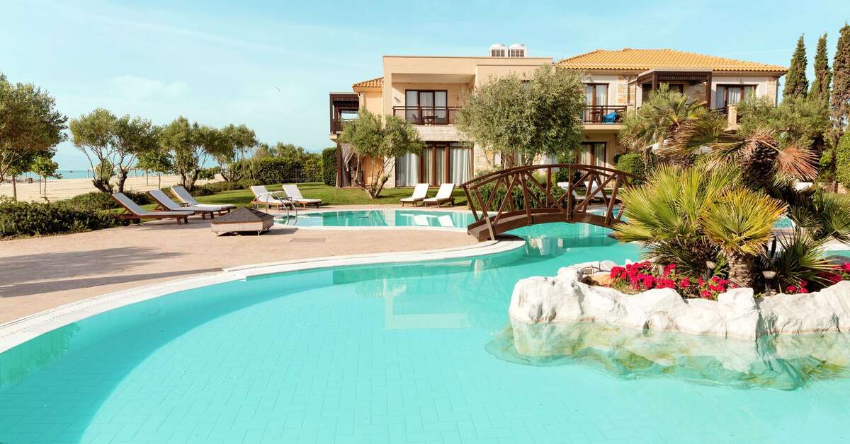 Een foto van het zwembad bij Mediterranean Village Hotel & Spa