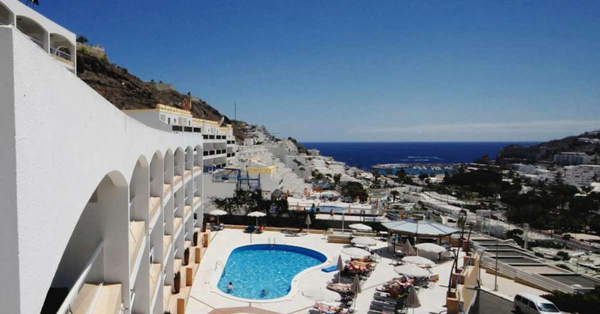 Ein Foto vom Pool im Apartments Altair