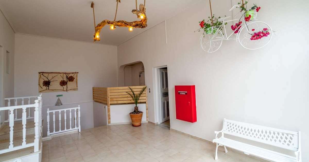 Een foto van het interieur van Amaryllis Hotel