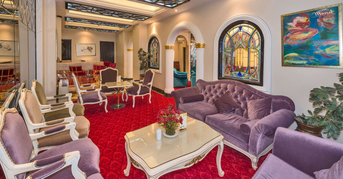 Een foto van het interieur van Green Anka Hotel