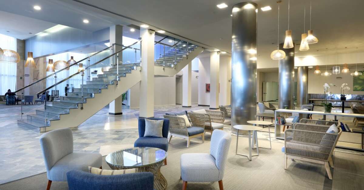 Een foto van het interieur van Eurostars Las Salinas