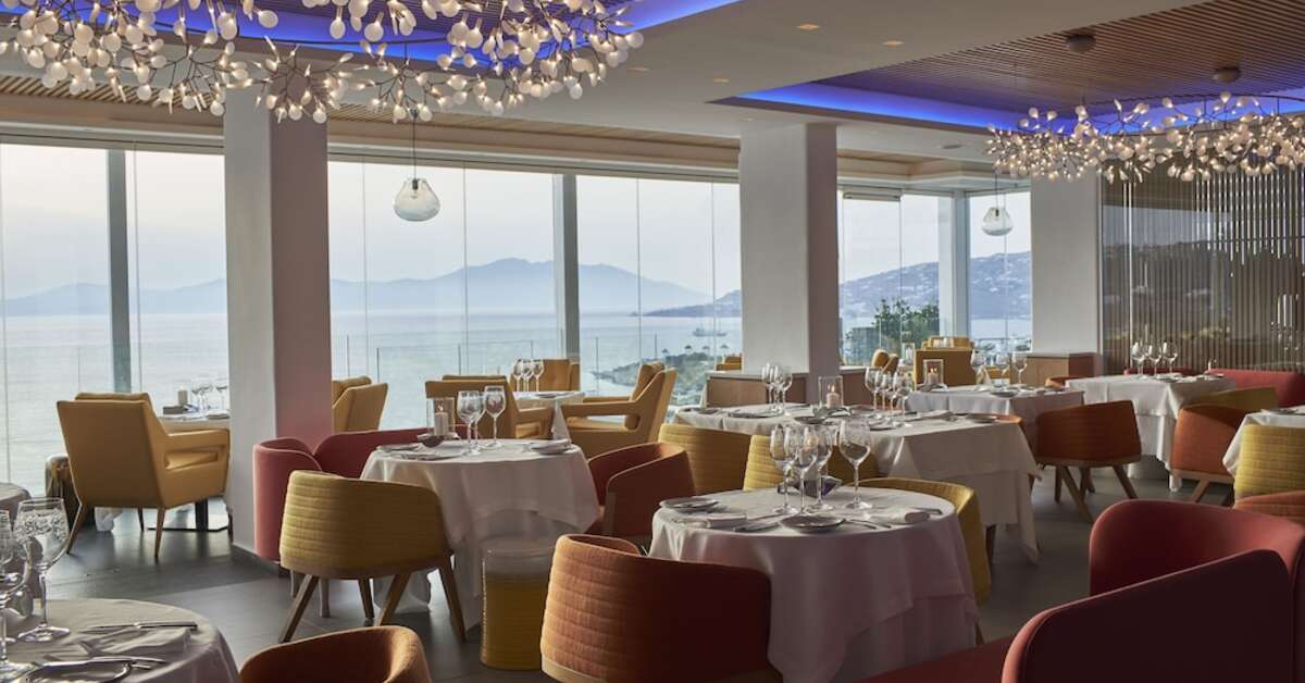 Ein Foto von den Einrichtungen im Myconian Korali Relais & Chateaux