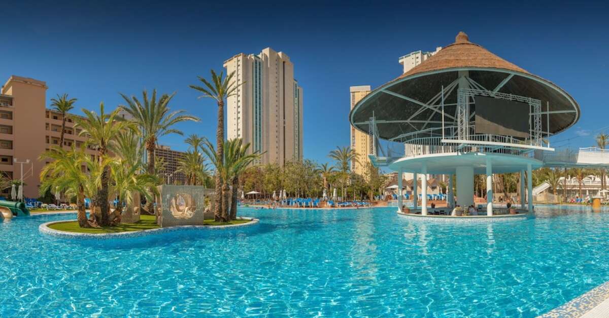 Een foto van het zwembad bij Magic Tropical Splash Aparthotel
