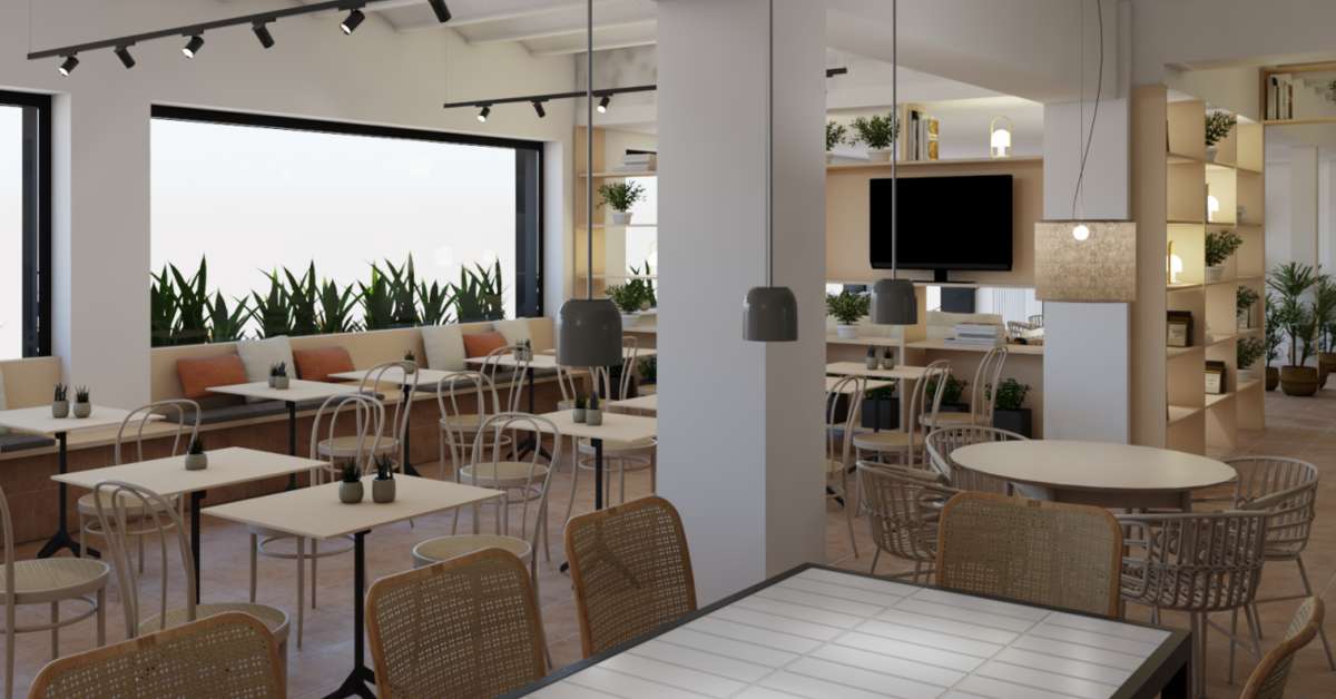 Een foto van de faciliteiten bij Hotel GHT Miratge