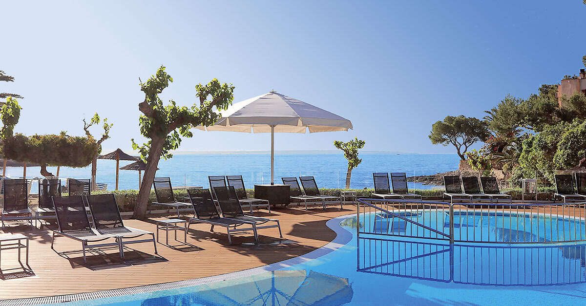 Een foto van het zwembad bij Hotel Son Caliu Spa Oasis