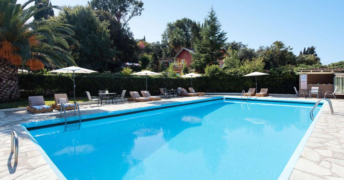 Een foto van het zwembad bij Hotel Anita Corfu