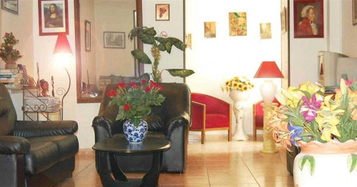 Een foto van het interieur van Hotel De Belfort