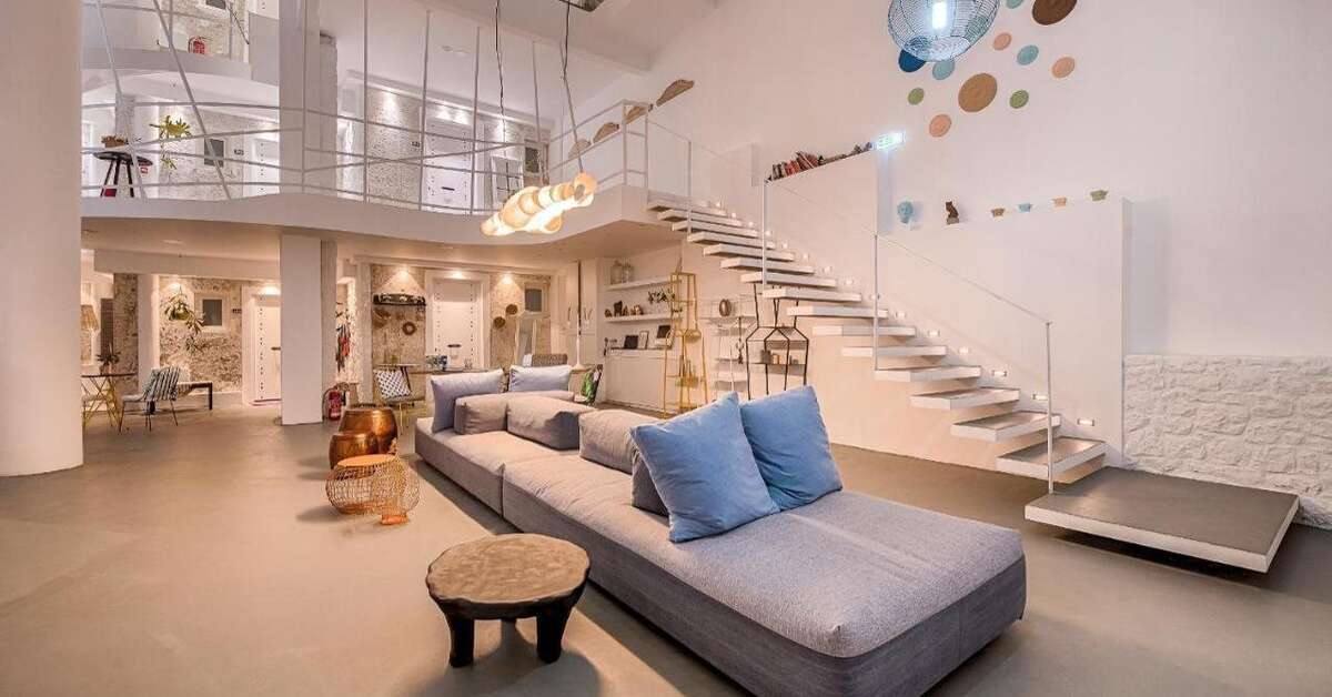 Een foto van het interieur van Kouros Exclusive Hotel
