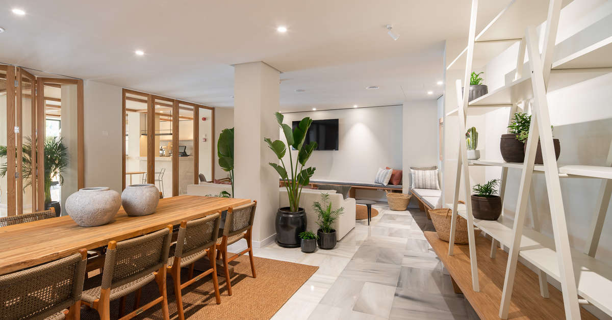 Een foto van het interieur van Hotel Eden Nord
