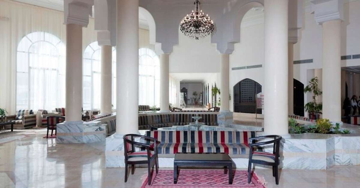 Een foto van het interieur van Hotel Golf Beach