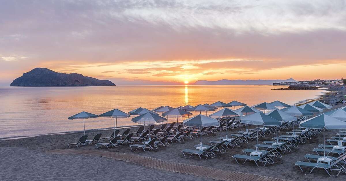 Een foto van het strand bij Porto Platanias Luxury Selection