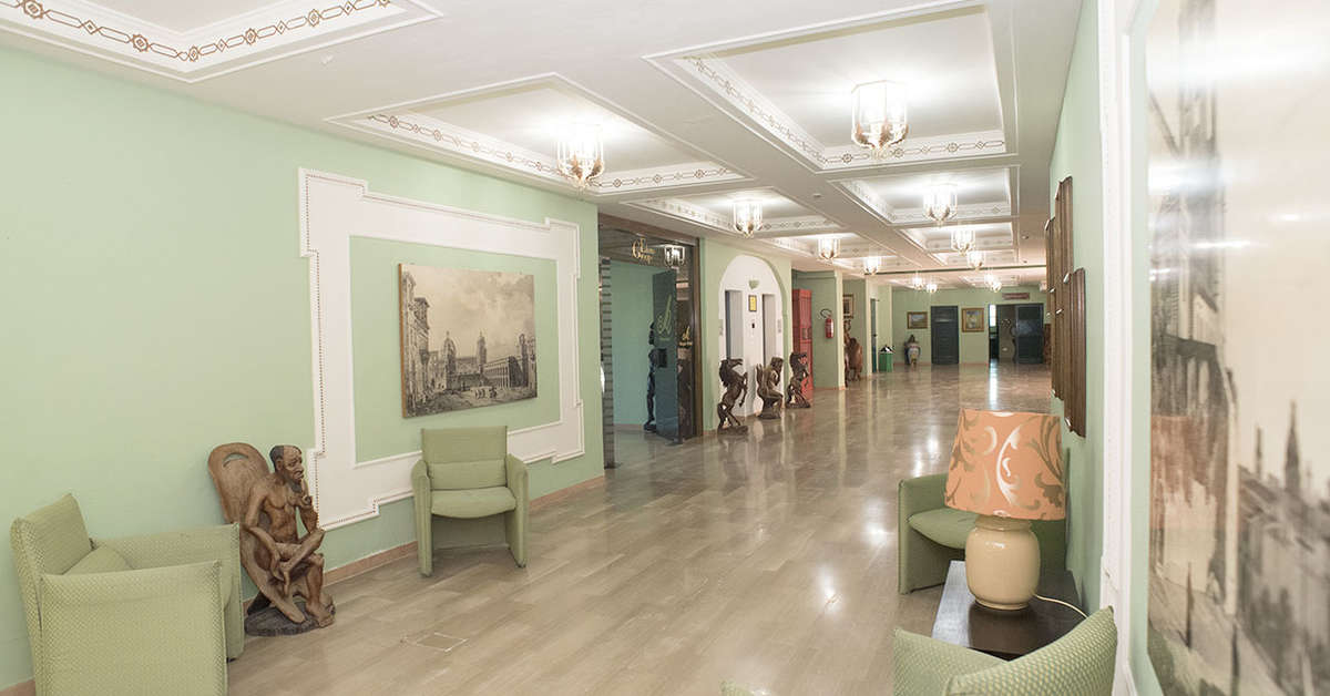 Een foto van het interieur van Hopps Hotel