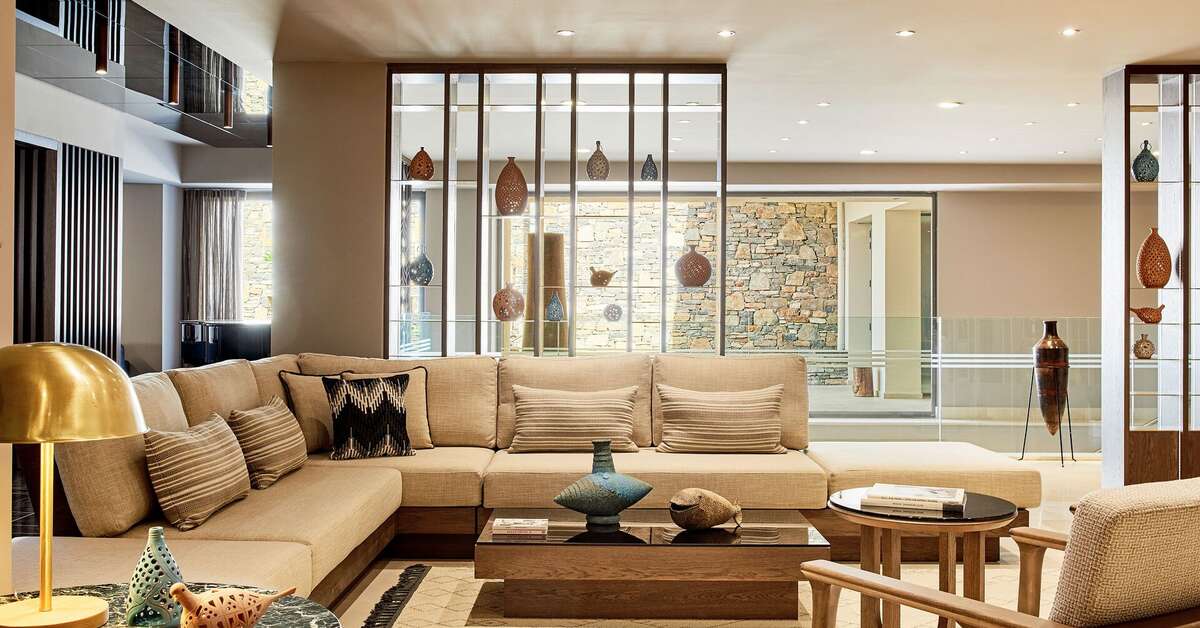 Een foto van het interieur van Wyndham Grand Crete Mirabello Bay