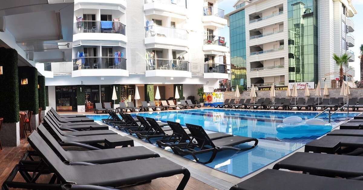 Ein Foto vom Pool im Oba Star Hotel & Spa
