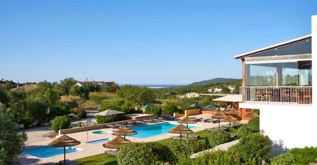 Ein Foto vom Pool im Hotel Rural Quinta do Marco