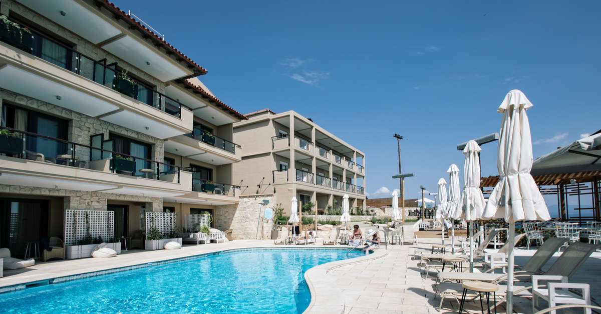 Een foto van het zwembad bij Rigas Boutique Hotel
