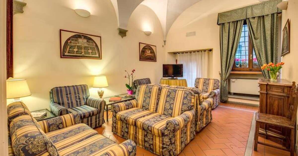 Een foto van het interieur van Hotel Botticelli