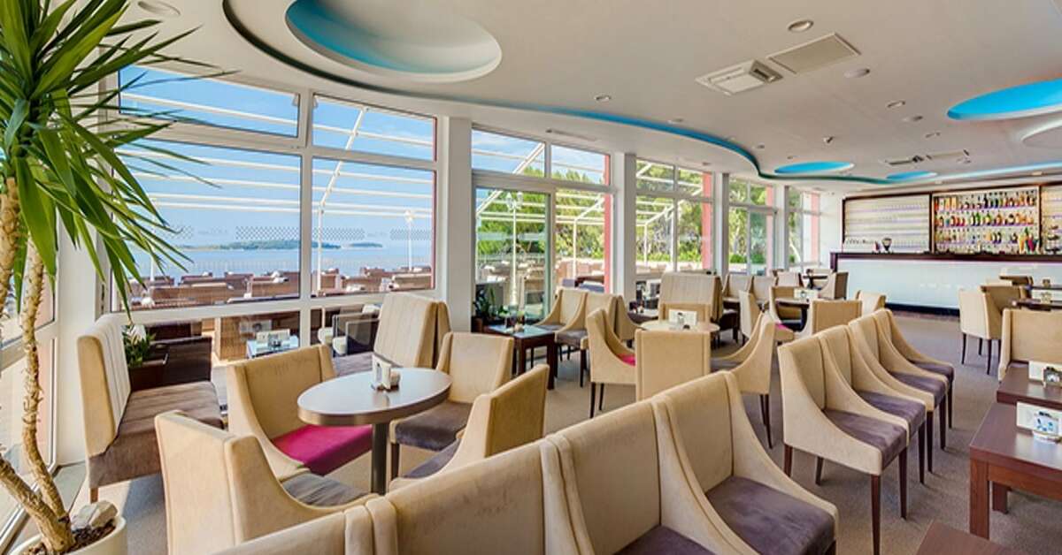 Een foto van het interieur van Hotel Zora