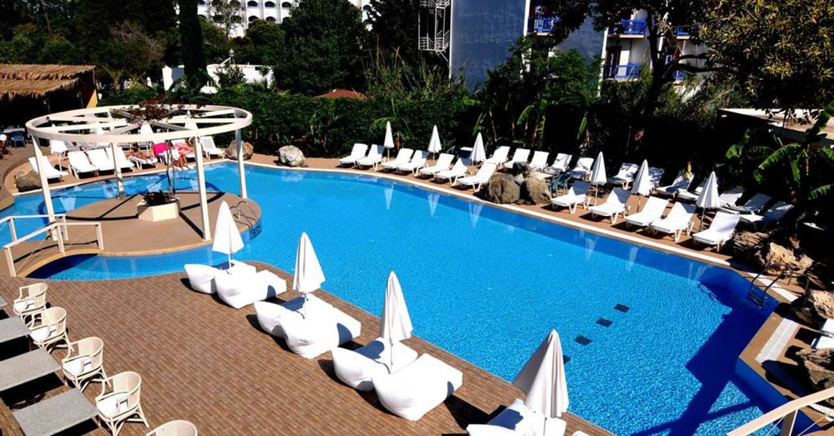 Ein Foto vom Pool im Palm Beach Hotel Kos