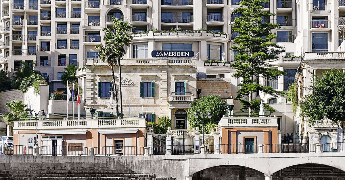 Ein Foto von der Außenansicht des Malta Marriott Hotel & Spa