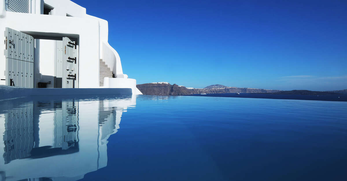 Een foto van het zwembad bij Ducato di Oia
