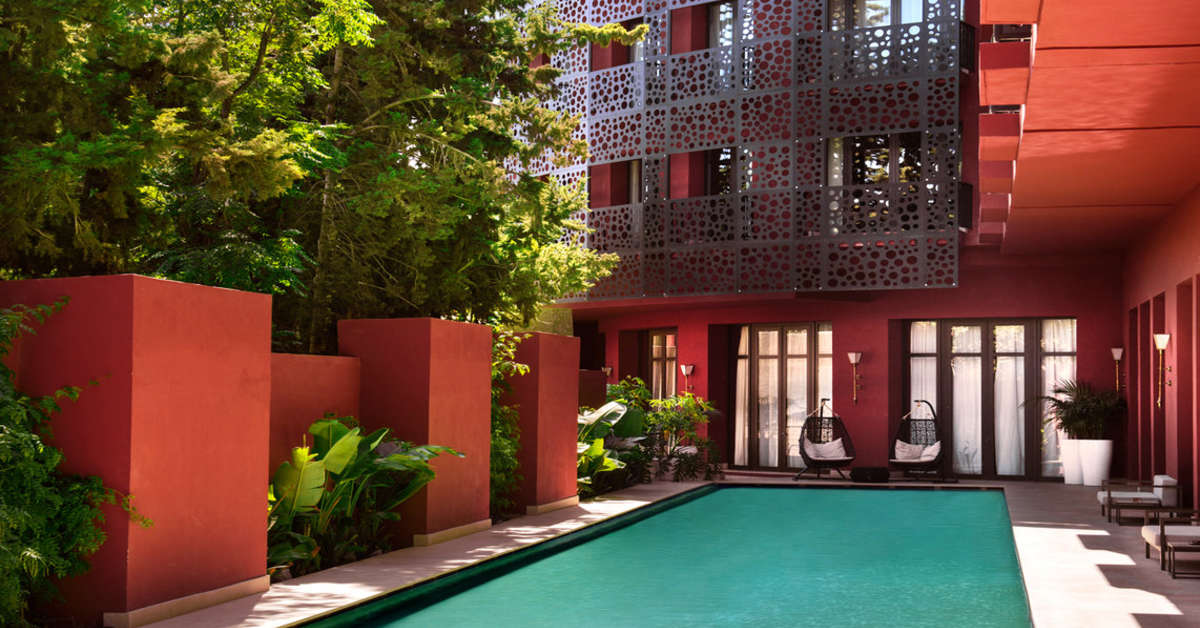 Een foto van het zwembad bij Nobu Hotel Marrakech