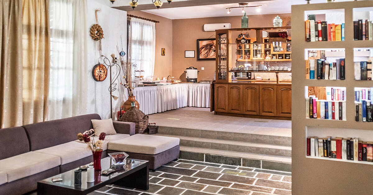 Een foto van het interieur van Hotel Matina