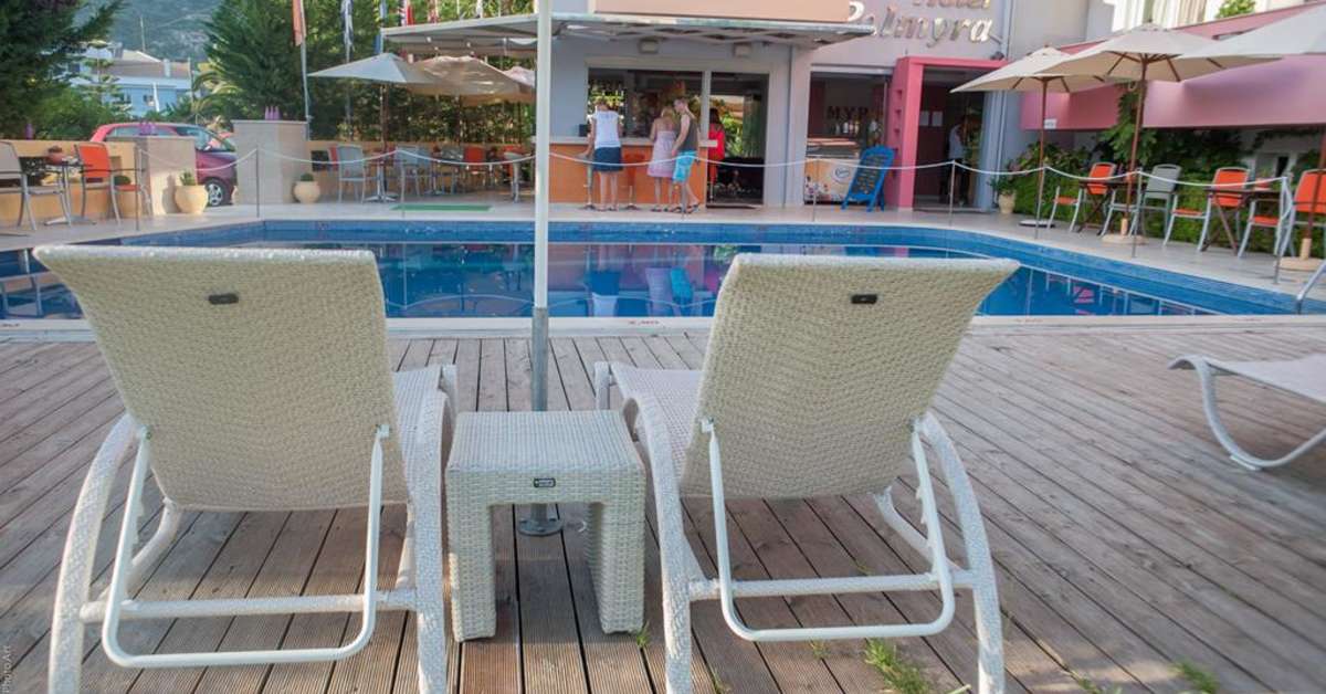 Een foto van het zwembad bij Hotel Palmyra Nidri