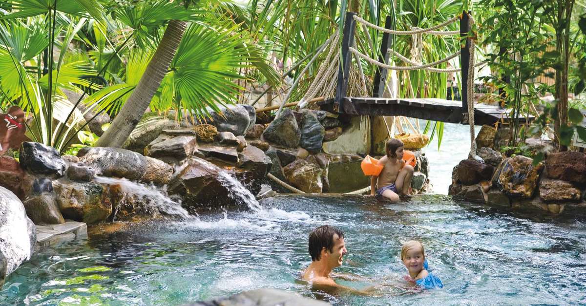 Een foto van het zwembad bij Center Parcs Erperheide