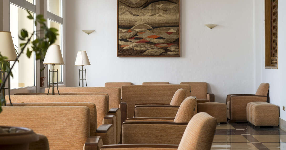 Een foto van het interieur van Calimera Yati Beach