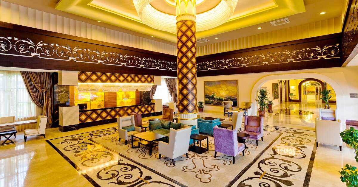 Een foto van het interieur van Melas Resort Hotel