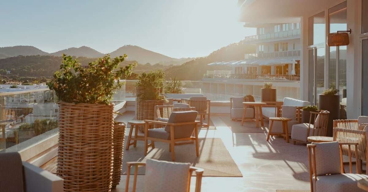 Een foto van het terras bij Hyde Ibiza