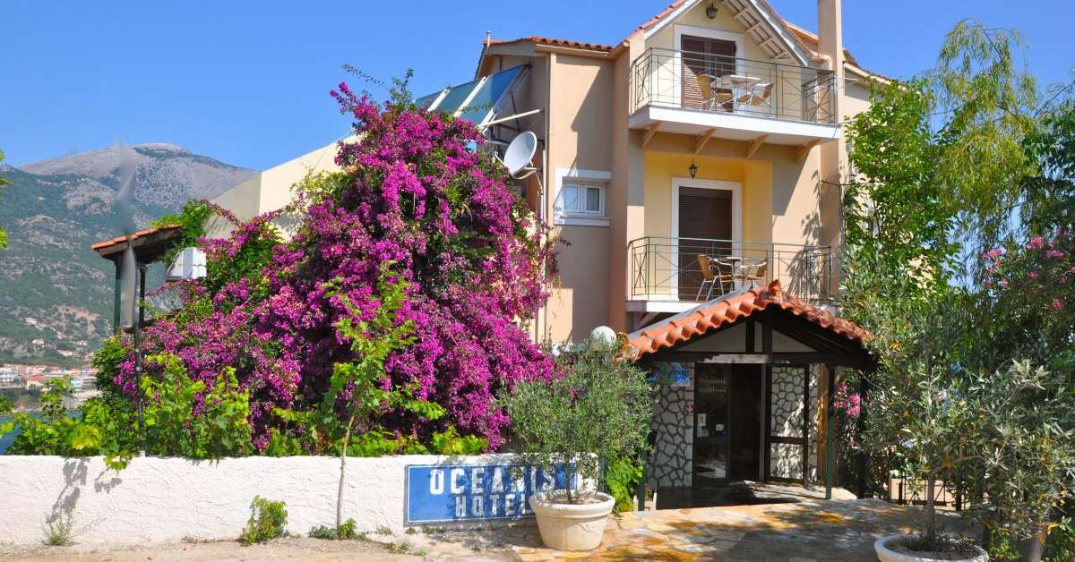 Een foto van de buitenkant van Hotel Oceanis