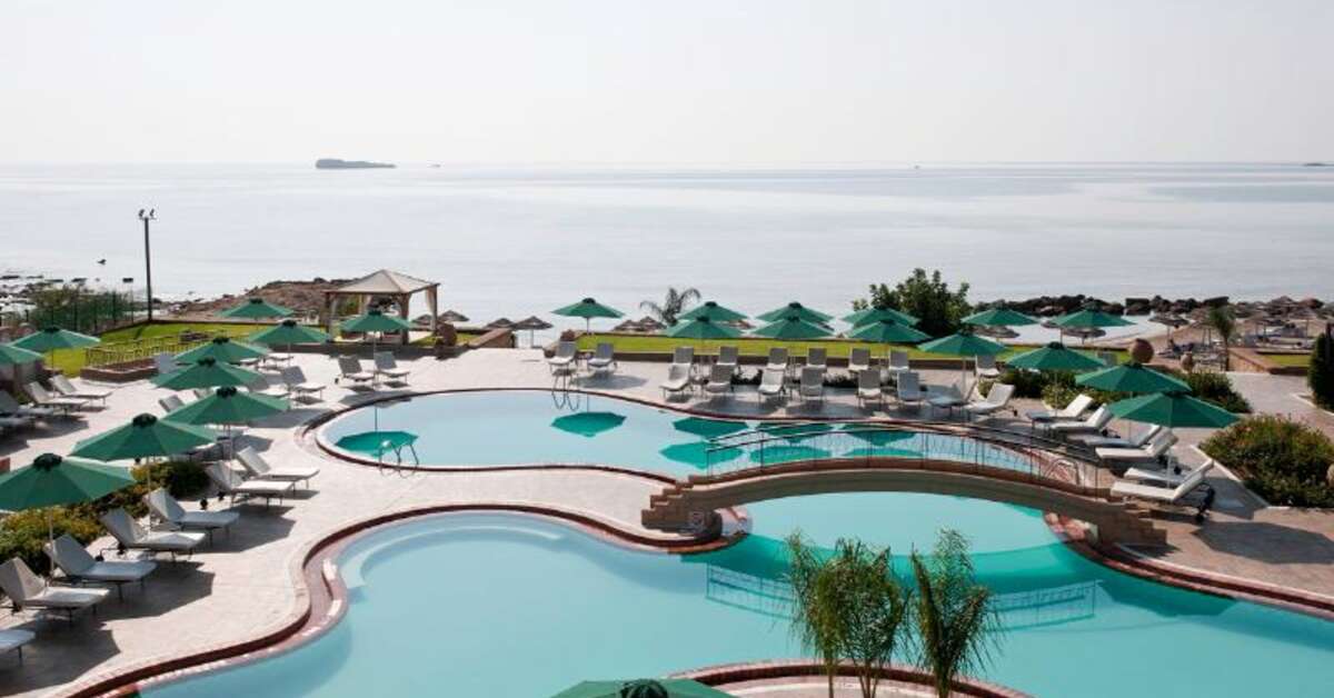 Een foto van het zwembad bij Lindian Dream Seaside Resort