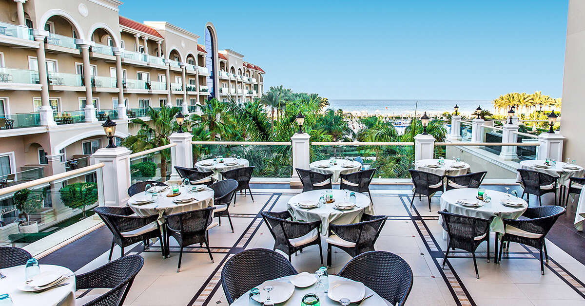 Ein Foto von der Terrasse im Premier Le Reve Hotel & Spa