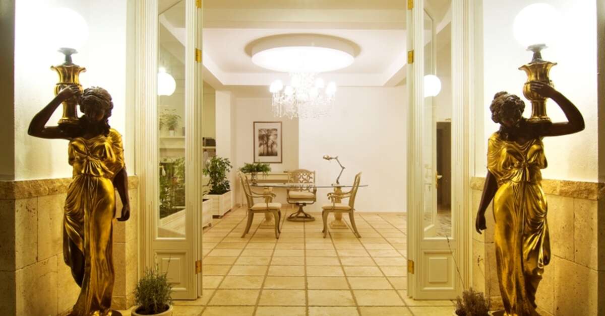 Een foto van het interieur van La Vista Boutique Hotel & Spa