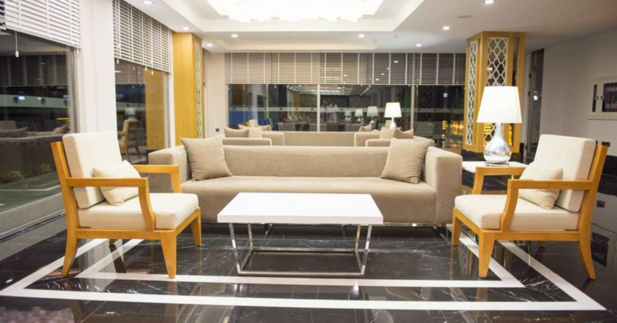 Een foto van het interieur van Hotel Selcukhan