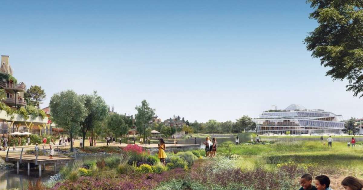 Een foto van het terras bij Center Parcs Villages Nature Paris