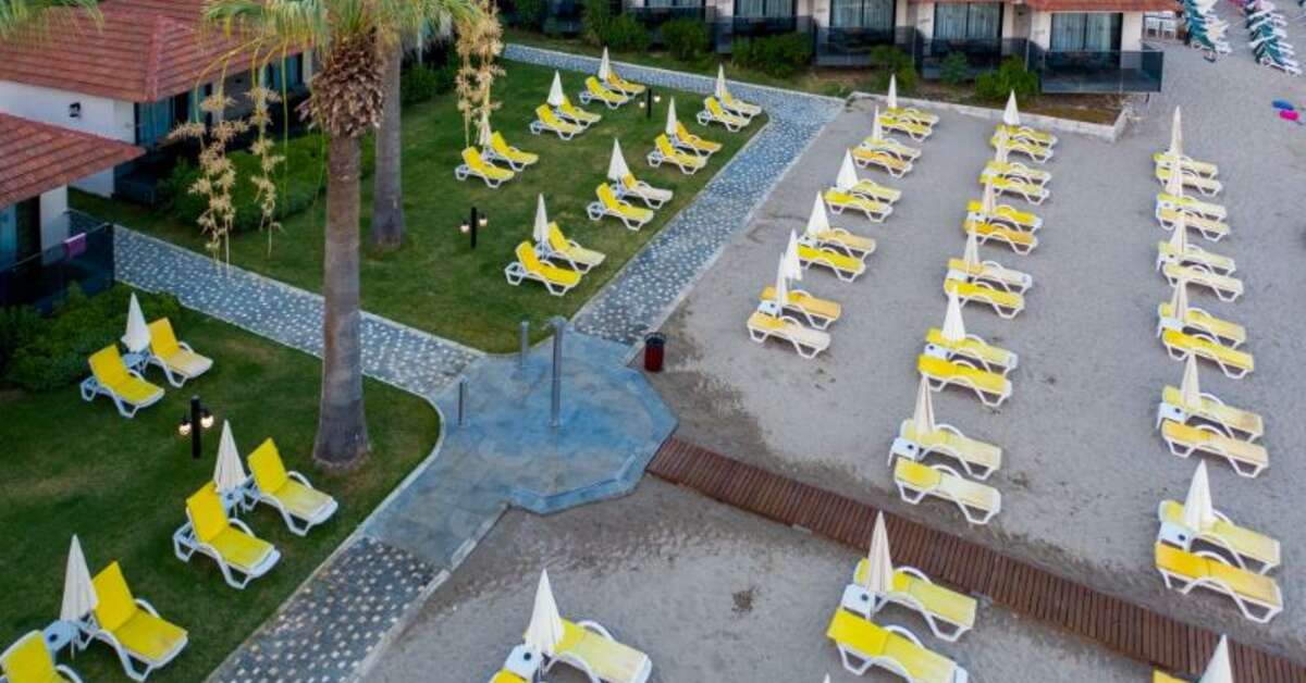 Een foto van het strand bij Hotel Panorama