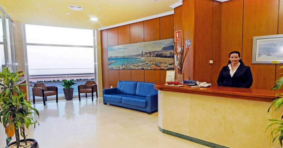 Een foto van het interieur van Hotel Marconi