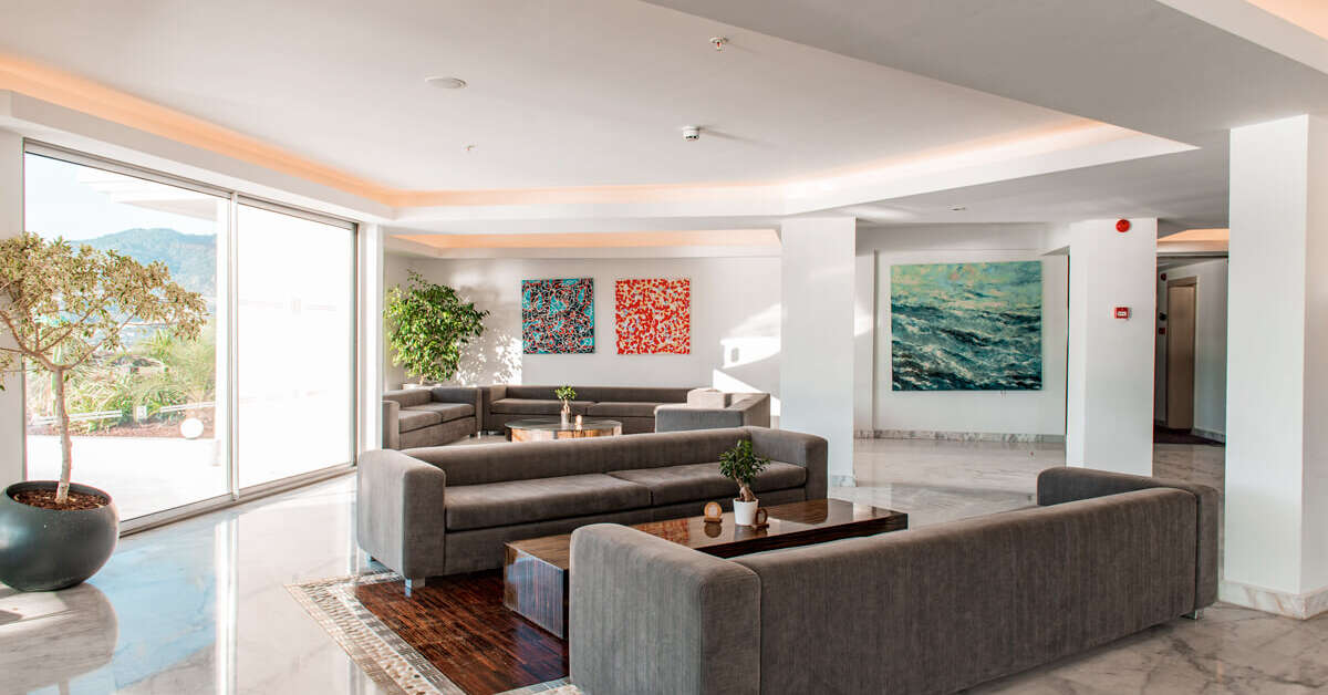 Een foto van het interieur van Hotel Baia Bodrum