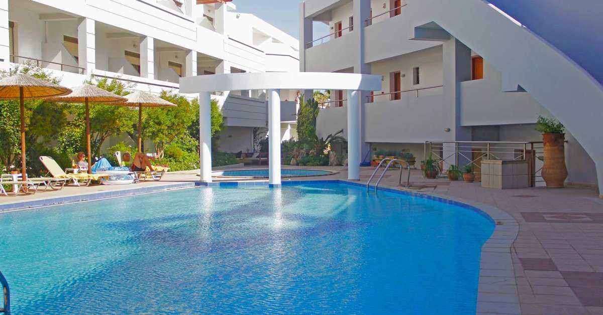 Ein Foto vom Pool im Delfina Boutique Hotel