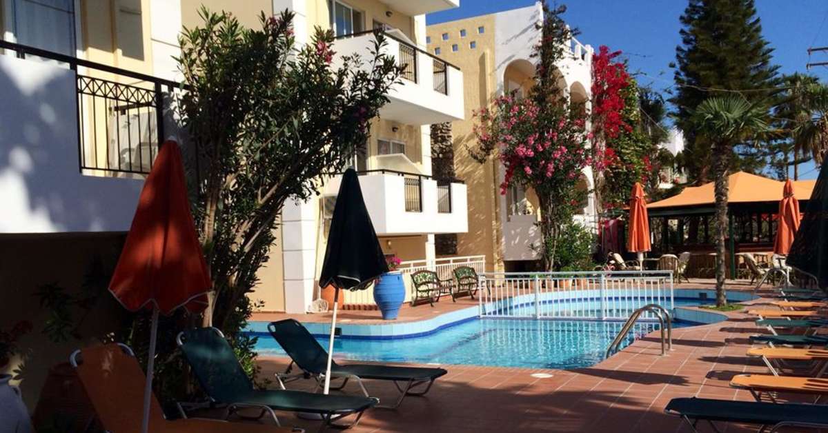 Een foto van het zwembad bij Bueno Hotel Appartementen