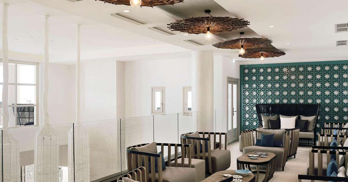 Een foto van het interieur van Santo Maris Oia Luxury Suites & Spa