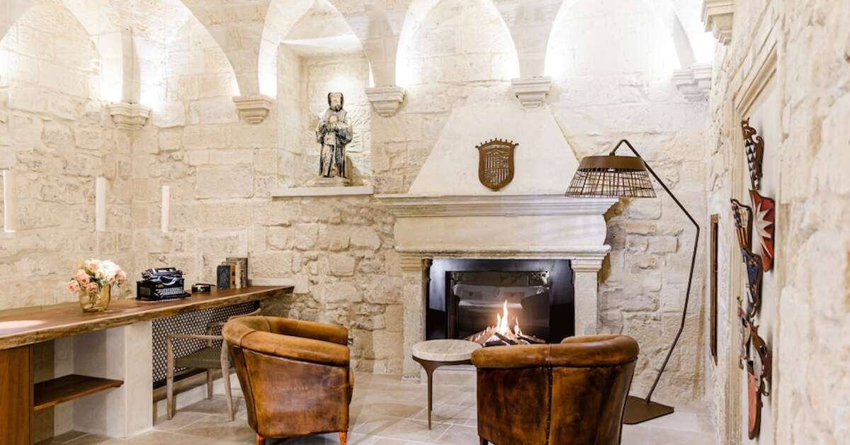 Een foto van het interieur van Pollicastro Boutique Hotel