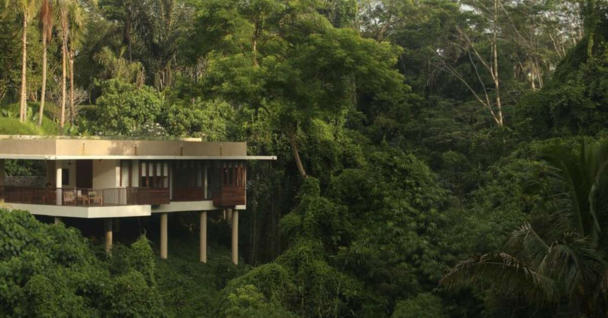 Ein Foto von der Außenansicht des Alila Ubud
