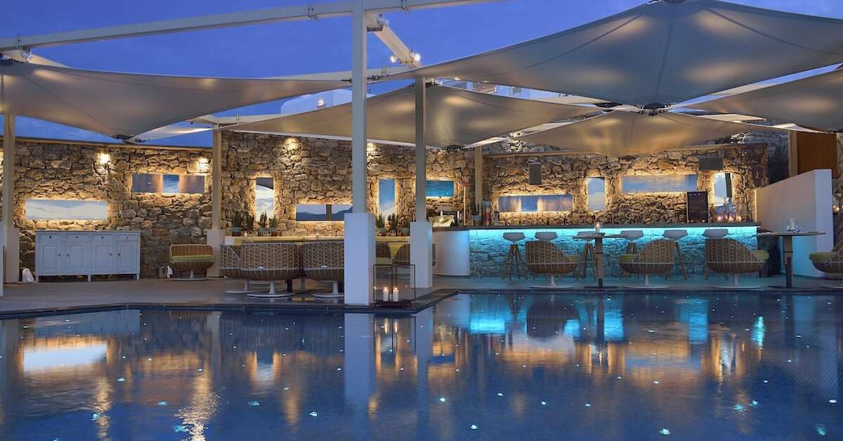 Ein Foto von den Einrichtungen im Myconian Korali Relais & Chateaux