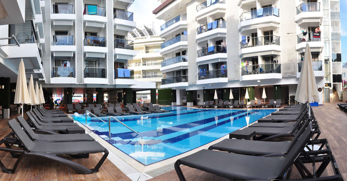 Ein Foto vom Pool im Oba Star Hotel & Spa